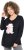 Ulla Popken Puppy Graphic Christmas Long Sleeve T-Shirt Black - T-shirty - 