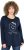 Ulla Popken Metallic Graphic Holiday Tee Navy - Koszulki z nadrukiem dla kobiet - 