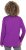Ulla Popken Metallic Graphic Holiday Tee Dark Purple - Koszulki z nadrukiem dla kobiet - 