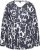 Ulla Popken Quick Drying Abstract Print Tee Black - Koszulki z nadrukiem dla kobiet - 