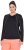 Ulla Popken UPF 50+ Contrast Piping Long Sleeve Tee Black - Koszulki z nadrukiem dla kobiet - 