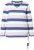 Ulla Popken Striped Knotted Hem Long Sleeve Tee Lavender - Koszulki z nadrukiem dla kobiet - 
