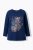 Ulla Popken Inverted Seam Long Sleeve Graphic Tee Ink Blue - T-shirty - 