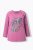 Ulla Popken Inverted Seam Long Sleeve Graphic Tee Dark Rose - Koszulki z nadrukiem dla kobiet - 