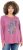 Ulla Popken Inverted Seam Long Sleeve Graphic Tee Dark Rose - Koszulki z nadrukiem dla kobiet - 