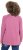 Ulla Popken Inverted Seam Long Sleeve Graphic Tee Dark Rose - Koszulki z nadrukiem dla kobiet - 
