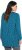 Ulla Popken Pleated Confetti Print Long Sleeve Tee Teal - Koszulki z nadrukiem dla kobiet - 