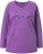 Ulla Popken Dream Rhinestone Lettering Long Sleeve Tee Light Plum - Koszulki z nadrukiem dla kobiet - 
