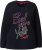 Ulla Popken Motivational Graphic Long Sleeve Tee Black - Koszulki z nadrukiem dla kobiet - 