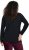Ulla Popken Motivational Graphic Long Sleeve Tee Black - Koszulki z nadrukiem dla kobiet - 