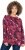 Ulla Popken Abstract Print Long Sleeve Tee Dark Ruby - Koszulki z nadrukiem dla kobiet - 