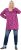 Ulla Popken Pleated Long Sleeve Floral Knit Tunic Summer Berry - Koszulki z nadrukiem dla kobiet - 