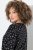 Ulla Popken Allover Printed Long Sleeve Tee Black - Koszulki z nadrukiem dla kobiet - T-shirty z nadrukiem dla kobiet