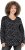 Ulla Popken Allover Printed Long Sleeve Tee Black - Koszulki z nadrukiem dla kobiet - 