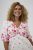 Kaffe Curve Rosa Midi Dress White Rose Border Flower - Sukienki - 
