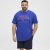 North Latitude T-shirt Printed Short Sleeve Blue - Koszulki - T-shirty meskie Duże Rozmiary - 2XL-14XL