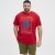 North Latitude T-Shirt Printed Short Sleeve Red - Koszulki - T-shirty meskie Duże Rozmiary - 2XL-14XL