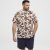 North Latitude T-Shirt Printed Allover Bordeaux - Koszulki - T-shirty meskie Duże Rozmiary - 2XL-14XL