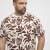 North Latitude T-Shirt Printed Allover Bordeaux - Koszulki - T-shirty meskie Duże Rozmiary - 2XL-14XL