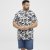 North Latitude T-shirt Allover Printed Navy - Koszulki - T-shirty meskie Duże Rozmiary - 2XL-14XL