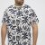 North Latitude T-shirt Allover Printed Navy - Koszulki - T-shirty meskie Duże Rozmiary - 2XL-14XL