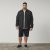 North Latitude 61106 Overshirt W Stylu Garniturowym Z Pełnym Zamkiem Czarny - Kurtki Męskie Duże Rozmiary - Kurtki Duże rozmiary 2XL-8XL