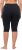 Ulla Popken Stretch Knit Bike Shorts Blue - Jeansy & Spodnie w Dużych Rozmiarach – Plus Size - 