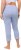 Ulla Popken Basic Stretch Knit Capris Blue - Jeansy & Spodnie w Dużych Rozmiarach – Plus Size - 