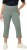 Ulla Popken Stretch Basic Bengaline Capri Pants Light Moss Green - Jeansy & Spodnie w Dużych Rozmiarach – Plus Size - 