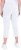 Ulla Popken Stretch Basic Bengaline Capri Pants Snow White - Jeansy & Spodnie w Dużych Rozmiarach – Plus Size - 