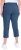 Ulla Popken Stretch Basic Bengaline Capri Pants Denim Blue - Jeansy & Spodnie w Dużych Rozmiarach – Plus Size - 