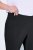 Ulla Popken Bengaline Elastic Waist Stretch Capri Pants Black - Spodnie materiałowe - Szerokie spodnie damskie plus size