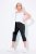 Ulla Popken Bengaline Elastic Waist Stretch Capri Pants Black - Spodnie materiałowe - Szerokie spodnie damskie plus size