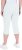 Ulla Popken Bengaline Elastic Waist Stretch Capri Pants Snow White - Jeansy & Spodnie w Dużych Rozmiarach – Plus Size - 