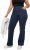 Ulla Popken Wide Leg Elastic Waist Mary Fit Marlene Stretch Jeans Denim Blue - Jeansy & Spodnie w Dużych Rozmiarach – Plus Size - 