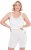 Ulla Popken Lace Hem Stretch Viscose Knit Bicycle Length Lounge Shorts White - Jeansy & Spodnie w Dużych Rozmiarach – Plus Size - 
