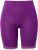 Ulla Popken Lace Hem Stretch Viscose Knit Bicycle Length Lounge Shorts Purple - Jeansy & Spodnie w Dużych Rozmiarach – Plus Size - 