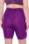 Ulla Popken Lace Hem Stretch Viscose Knit Bicycle Length Lounge Shorts Purple - Jeansy & Spodnie w Dużych Rozmiarach – Plus Size - 