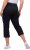 Ulla Popken Mony Stretch Capri Pants Navy - Jeansy & Spodnie w Dużych Rozmiarach – Plus Size - 