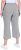 Ulla Popken Cool Linen Elastic Waist Capri Pants Light Grey Melange - Jeansy & Spodnie w Dużych Rozmiarach – Plus Size - 
