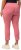 Ulla Popken Check Bengaline Slim Leg Sienna Fit Stretch Crop Pants Light Pink - Jeansy & Spodnie w Dużych Rozmiarach – Plus Size - 