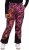 Ulla Popken Hyprar Rose Print Fully Lined Ski Pants Orange - Jeansy & Spodnie w Dużych Rozmiarach – Plus Size - 