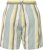 Ulla Popken Striped Wide Leg Elastic Waistband Shorts White - Jeansy & Spodnie w Dużych Rozmiarach – Plus Size - 