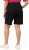 Ulla Popken Basic Denim Mandy Bermuda Shorts Black - Jeansy & Spodnie w Dużych Rozmiarach – Plus Size - 