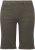 Ulla Popken Frayed Hemline Elastic Waistband Bermuda Shorts Loden Green - Jeansy & Spodnie w Dużych Rozmiarach – Plus Size - 