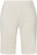 Ulla Popken Frayed Hemline Elastic Waistband Bermuda Shorts White - Jeansy & Spodnie w Dużych Rozmiarach – Plus Size - 