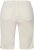 Ulla Popken Frayed Hemline Elastic Waistband Bermuda Shorts White - Jeansy & Spodnie w Dużych Rozmiarach – Plus Size - 