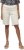 Ulla Popken Frayed Hemline Elastic Waistband Bermuda Shorts White - Jeansy & Spodnie w Dużych Rozmiarach – Plus Size - 