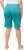 Ulla Popken Frayed Hemline Elastic Waistband Bermuda Shorts Bright Turquoise - Jeansy & Spodnie w Dużych Rozmiarach – Plus Size - 