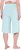 Ulla Popken Wide Leg Flared Bermuda Shorts Blue - Jeansy & Spodnie w Dużych Rozmiarach – Plus Size - 